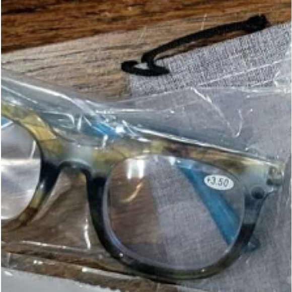 NWT 3pcs. +3.50 Quality Fun Reading Glasses Tortoiseshell/Ombre Blue/Brown/Green - Picture 6 of 16